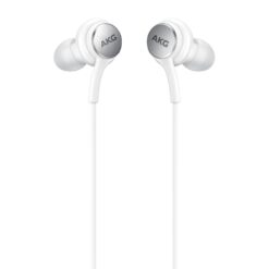Samsung Type-C Earphones tuned by AKG white AKG earpieces close-up