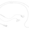 Samsung Type-C Earphones tuned by AKG white full view with USB-C cable