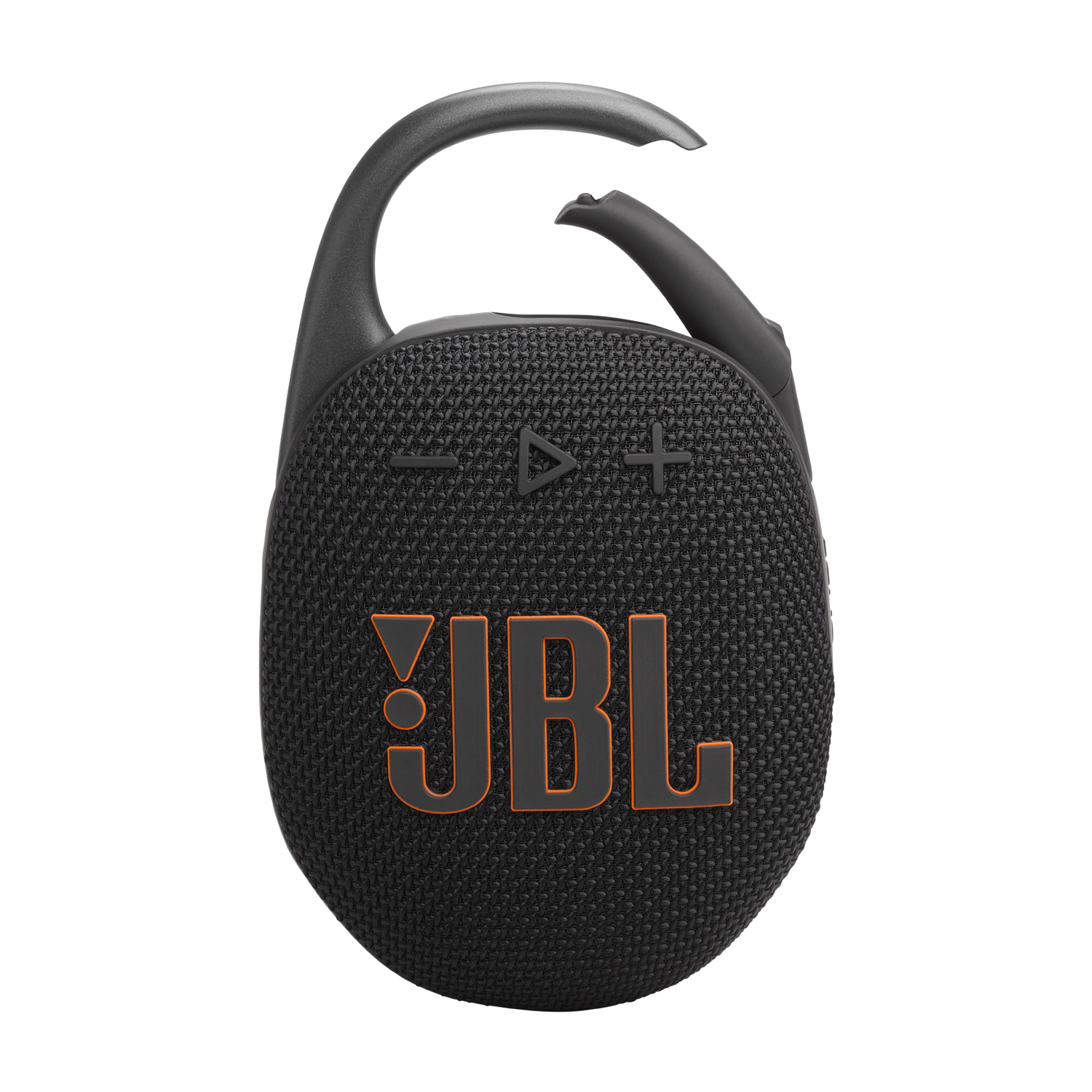 JBL Clip 5 Black portable Bluetooth speaker front view