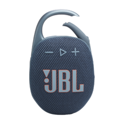 JBL Clip 5 Blue portable Bluetooth speaker front view