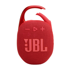 JBL Clip 5 Red portable Bluetooth speaker front view