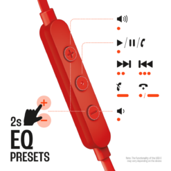 JBL Tune 310C USB-C wired earphones Red