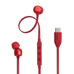 JBL Tune 310C USB-C wired earphones Red