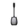 Lexar Professional USB-C Dual-Slot Reader front view with built-in USB-C cable