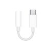 Apple USB-C to 3.5mm Headphone Jack Adapter with USB-C plug and 3.5mm socket