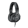 Audio-Technica ATH-M40x black monitor headphones three-quarter view