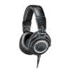 Audio-Technica ATH-M50x black studio headphones three-quarter view