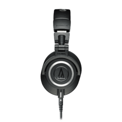 Audio-Technica ATH-M50x black studio headphones side view