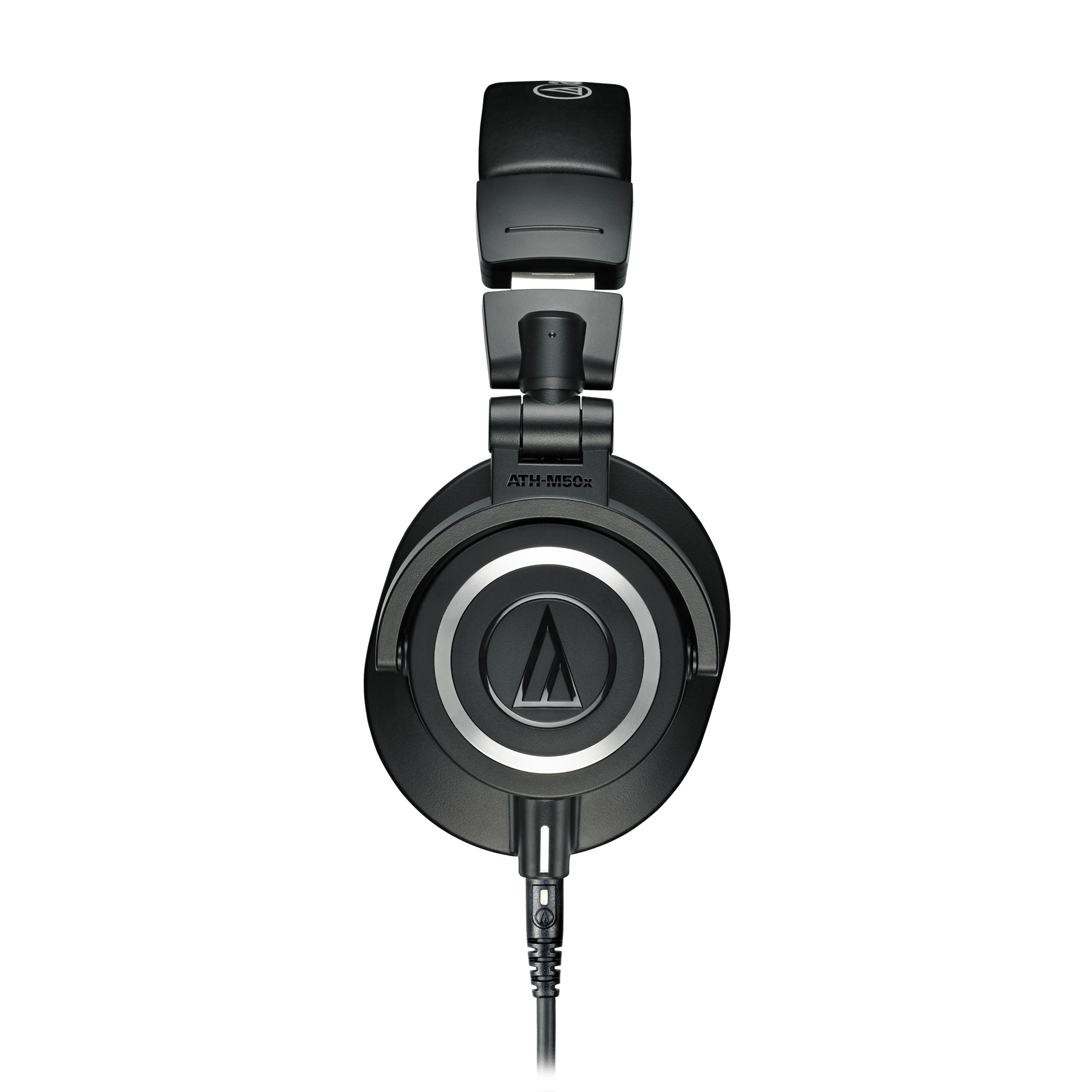 Audio-Technica ATH-M50x black studio headphones side view