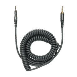 Audio-Technica ATH-M50x black studio headphones detachable 1.2-3m coiled cable