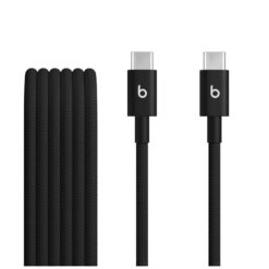 Beats USB-C to USB-C Woven Cable 1.5m Bolt Black front view
