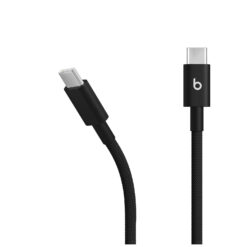 Beats USB-C to USB-C Woven Cable 1.5m Bolt Black showing both USB-C connectors