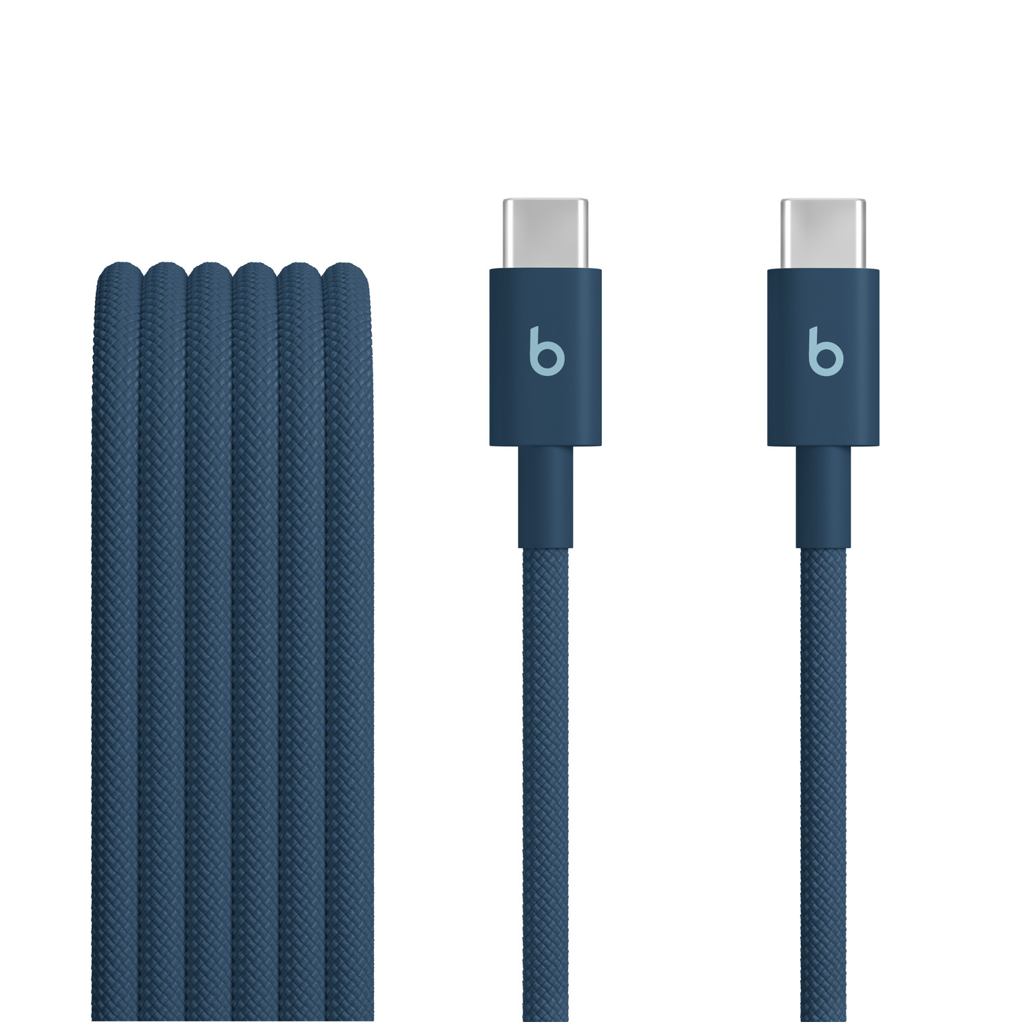 Beats USB-C to USB-C Woven Cable 1.5m Nitro Navy front view