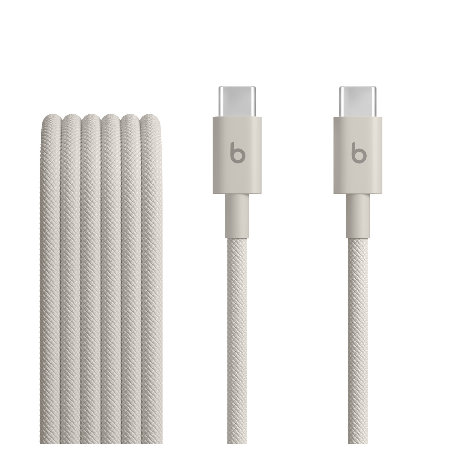 Beats USB-C to USB-C Woven Cable 1.5m Surge Stone front view