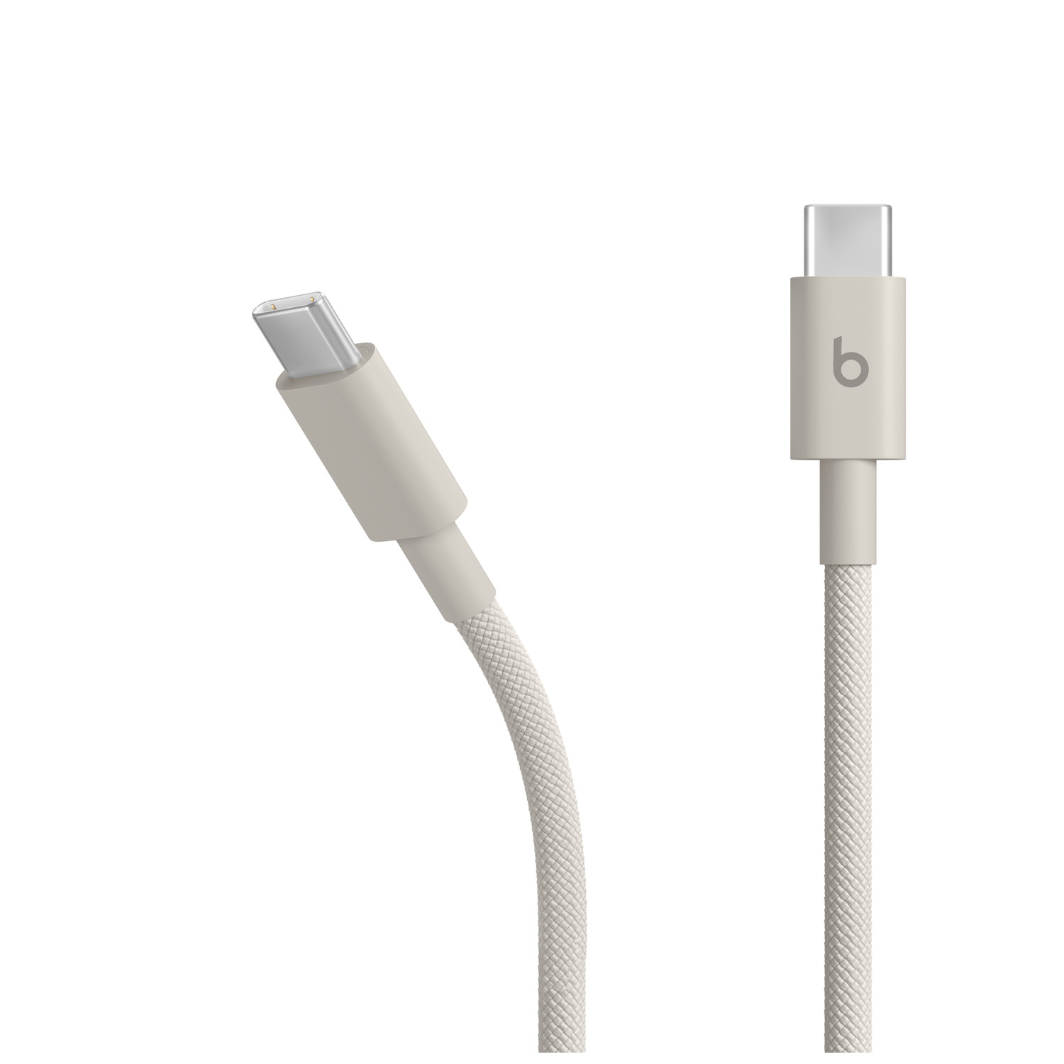 Beats USB-C to USB-C Woven Cable 1.5m Surge Stone showing both USB-C connectors