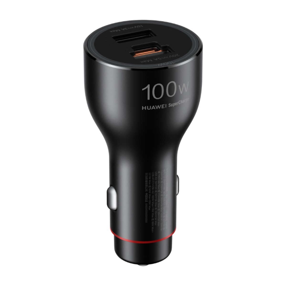 Huawei SuperCharge 100W car charger with dual USB ports