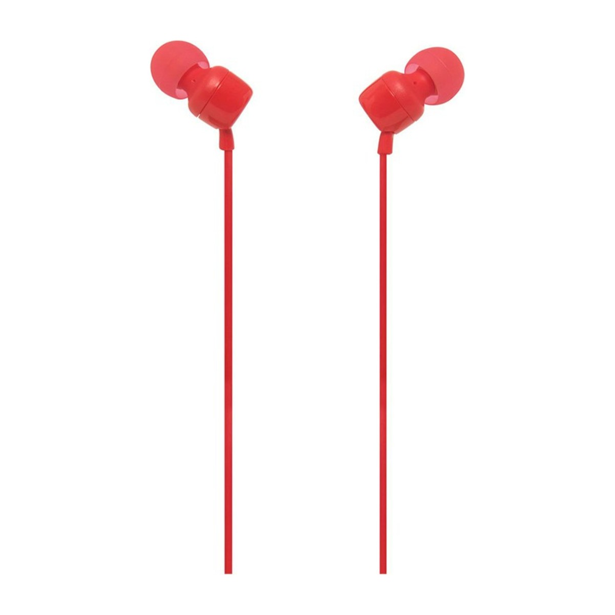 JBL Tune 110 wired in-ear earphones with mic – Red