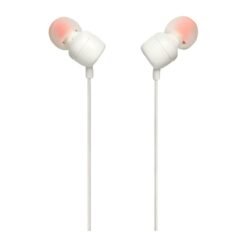 JBL Tune 110 wired in-ear earphones with mic – White