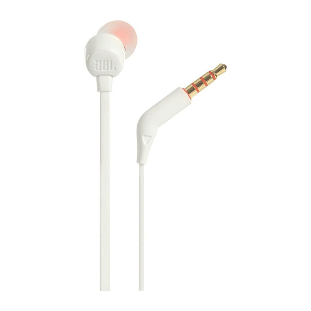 JBL Tune 110 wired in-ear earphones with mic – White