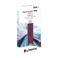 Kingston DataTraveler Max 256GB USB-A flash drive in Kingston retail packaging