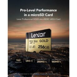 lexar gold 256gb microsd pro performance