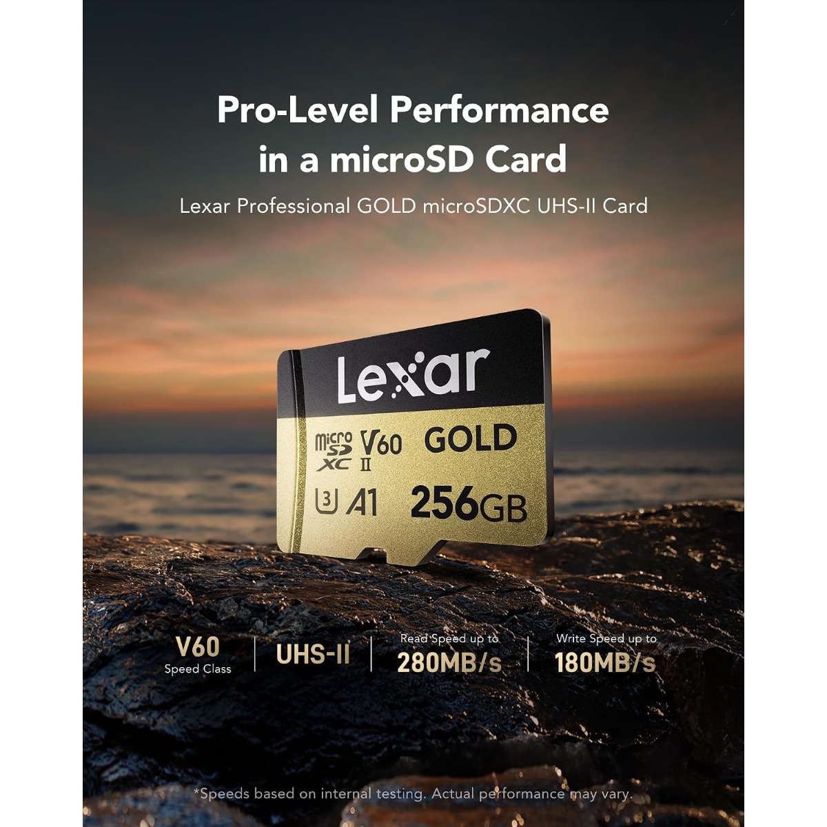 lexar gold 256gb microsd pro performance