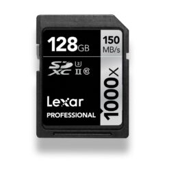 Lexar Professional 1000x 128GB SDXC UHS-II memory card 150MB/s