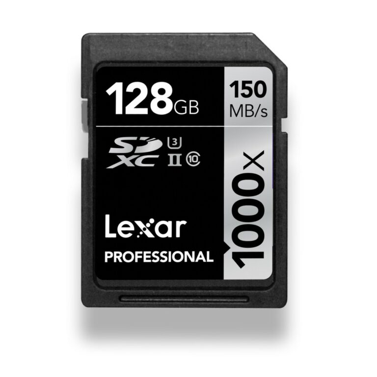 Lexar Professional 1000x 128GB SDXC UHS-II Memory Card – 150MB/s