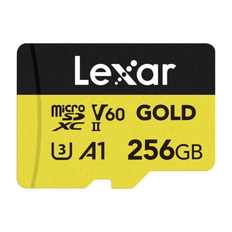 Lexar Professional GOLD 256GB microSDXC UHS-II Memory Card – 280MB/s, V60