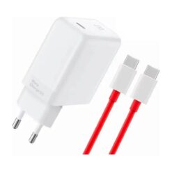 OnePlus Warp Charge 65W EU Power Adapter with USB-C to USB-C cable