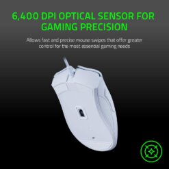 Razer DeathAdder Essential Wired Gaming Mouse – White