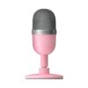 Razer Seiren Mini Quartz Pink USB streaming microphone front view