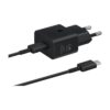 Samsung 25W USB-C Power Adapter EP-T2510 with USB-C cable – Black, EU plug