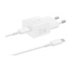 Samsung 25W USB-C Power Adapter EP-T2510 with USB-C cable – White, EU plug