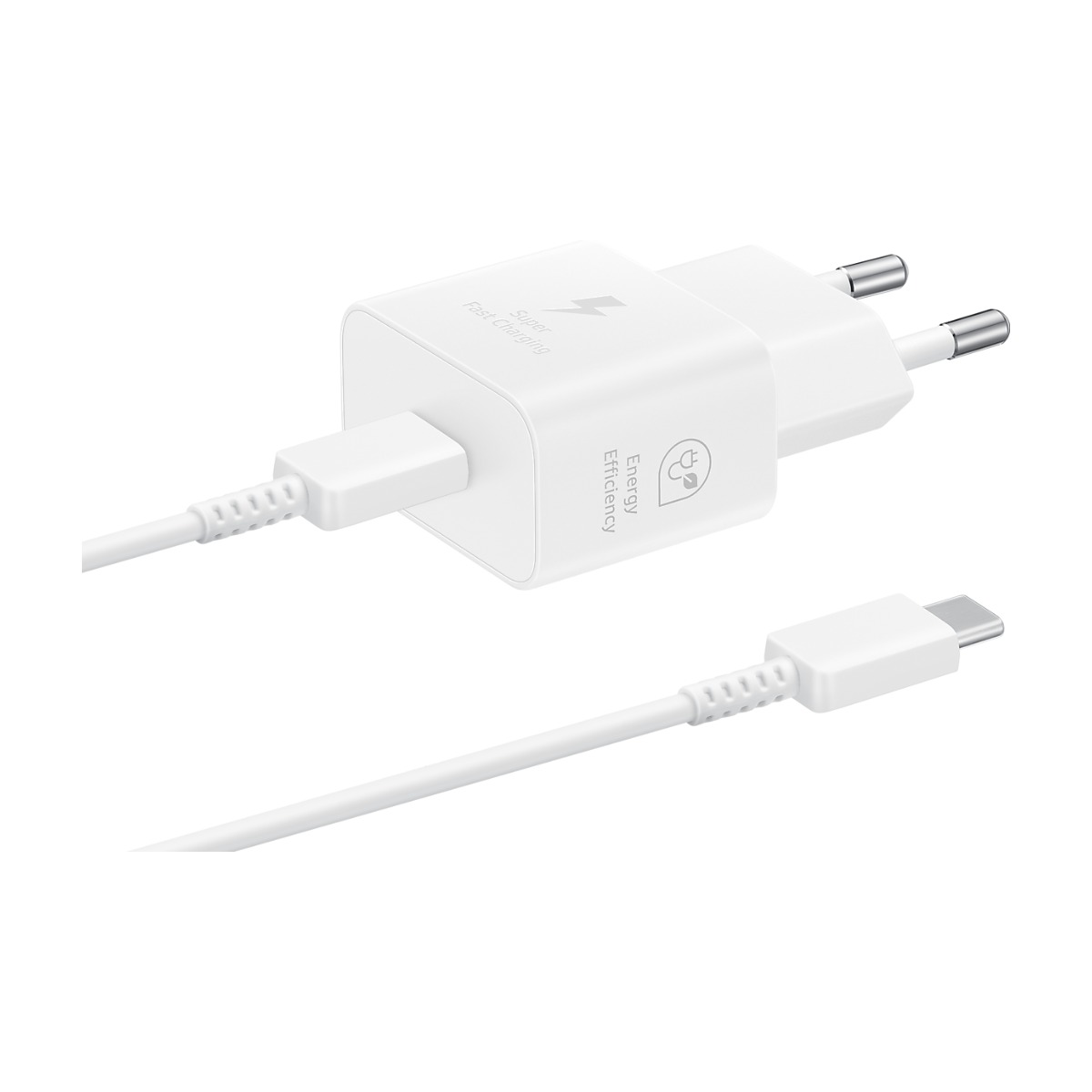 Samsung 25W USB-C Power Adapter EP-T2510 with USB-C cable – White, EU plug