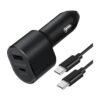 Samsung 60W Dual Port Car Charger EP-L5300 with USB-C to USB-C cable