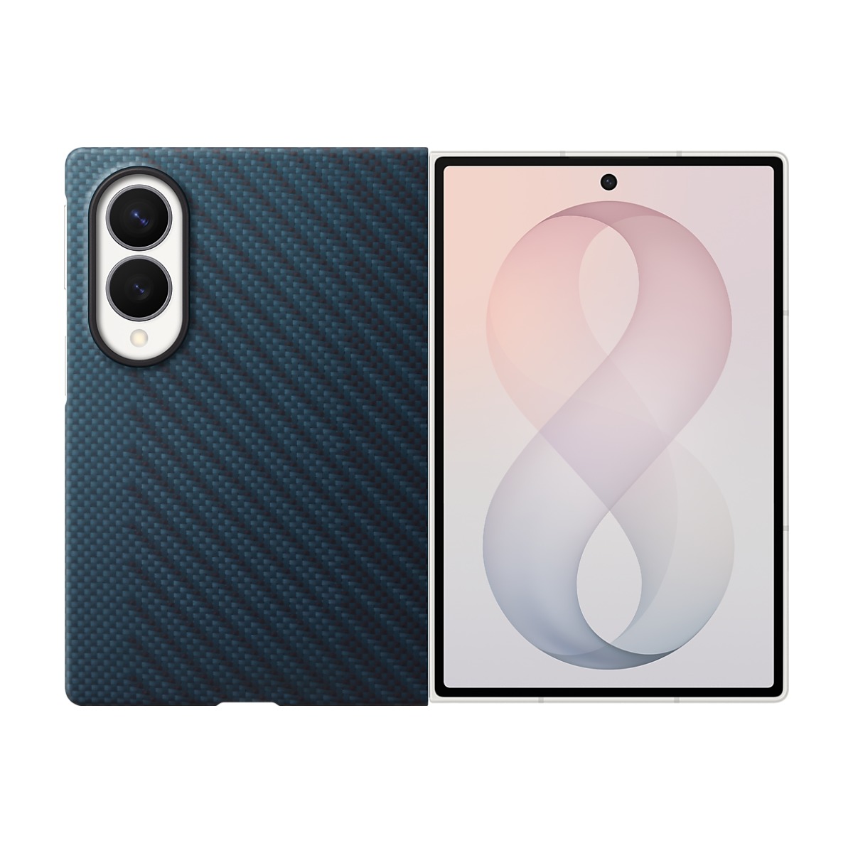 Samsung Galaxy Z Fold8 Carbon Magnet Case – Blue – view 3