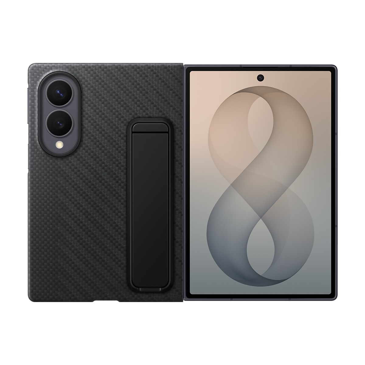 Samsung Galaxy Z Fold8 Kevlar Standing Case – Black – view 4