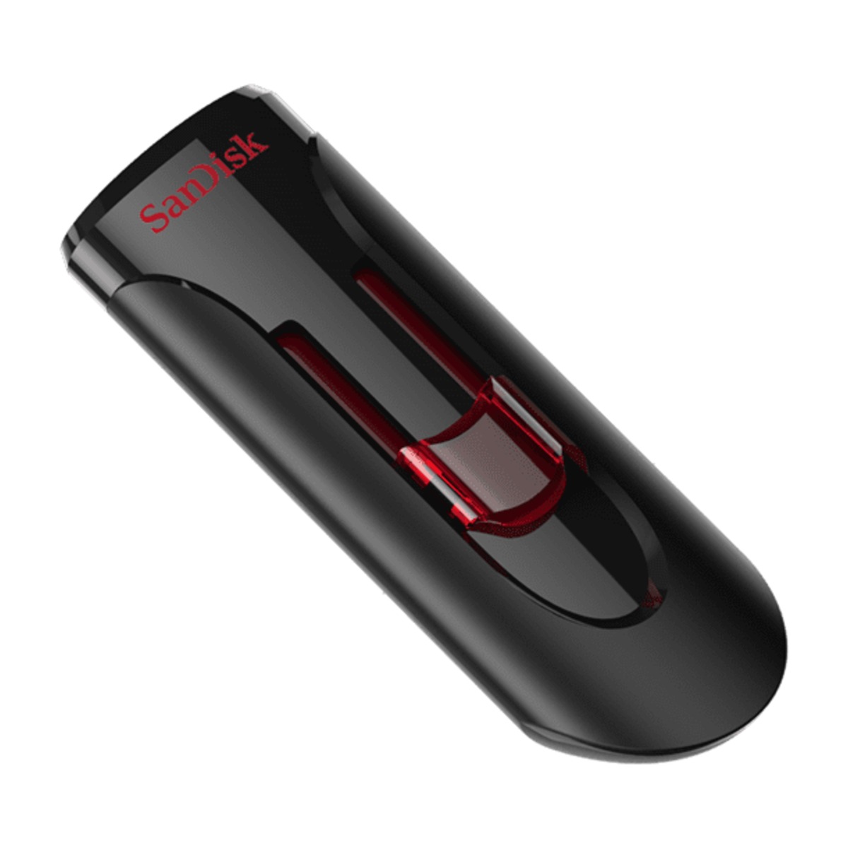 SanDisk Cruzer Glide 3.0 CZ600 USB 3.0 flash drive left angled closed