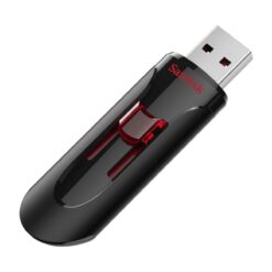 SanDisk Cruzer Glide 3.0 CZ600 USB 3.0 flash drive right angled open