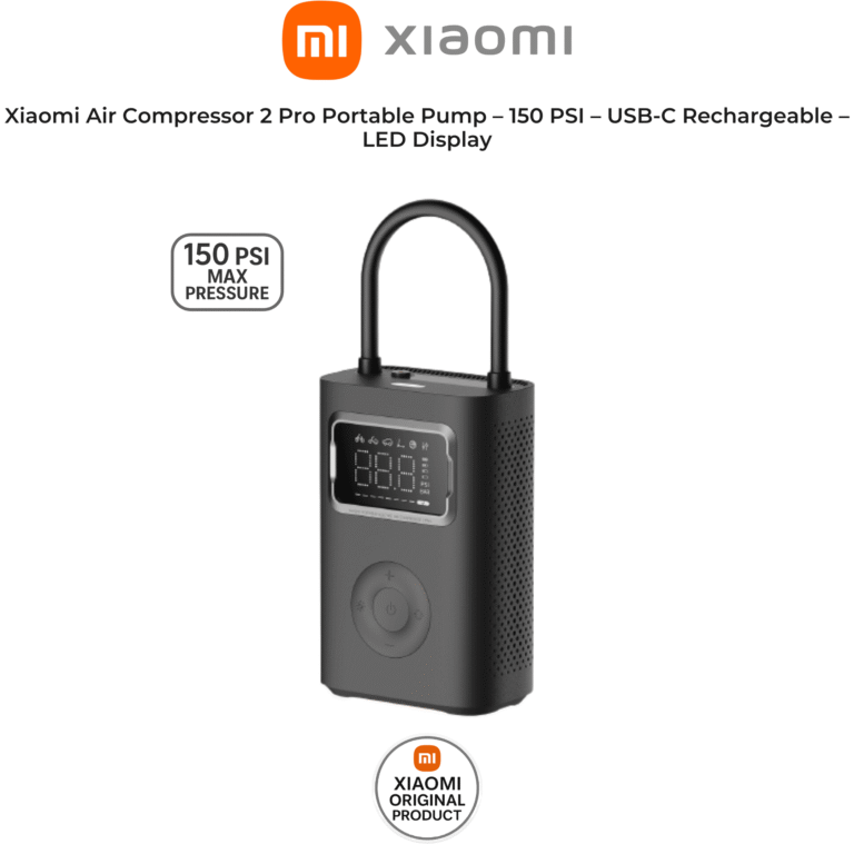 Xiaomi Portable Electric Air Compressor 2 Pro – 150 PSI Tyre Inflator